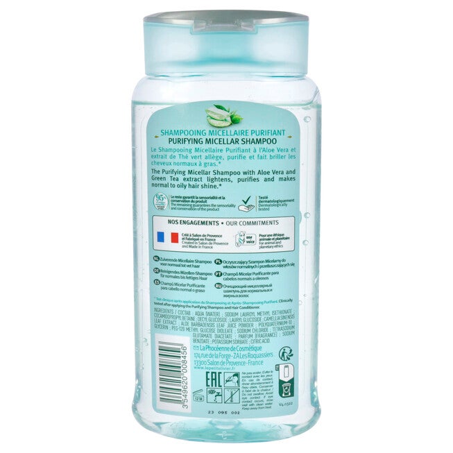 Micellar Shampoo - Aloe Vera and Green Tea by Le Petit Olivier for Women - 8.45 oz Shampoo, See Description, alternate image number 1