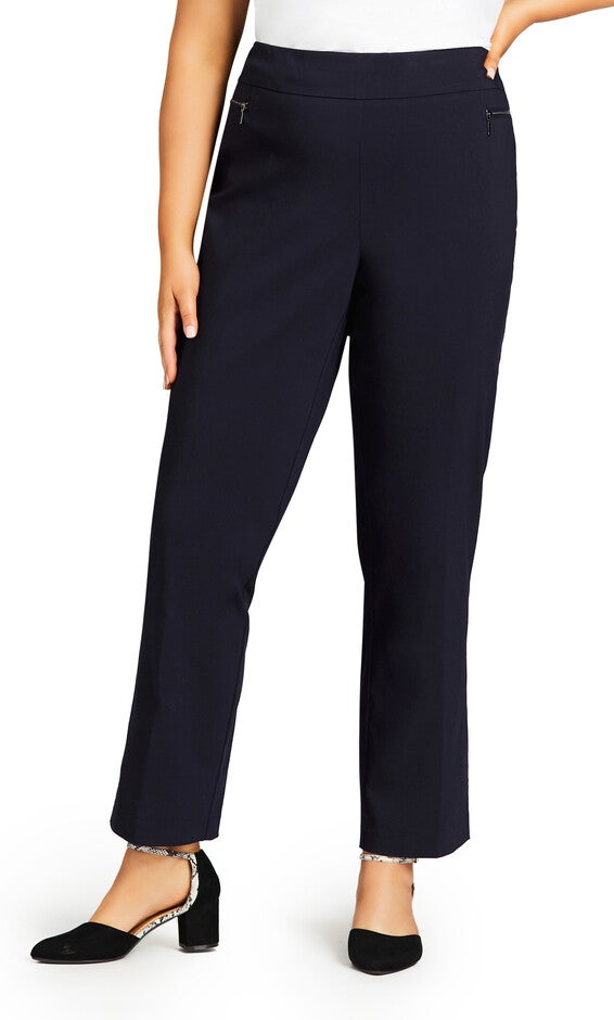 Super Stretch Zip Pant Navy - tall, , alternate image number 1