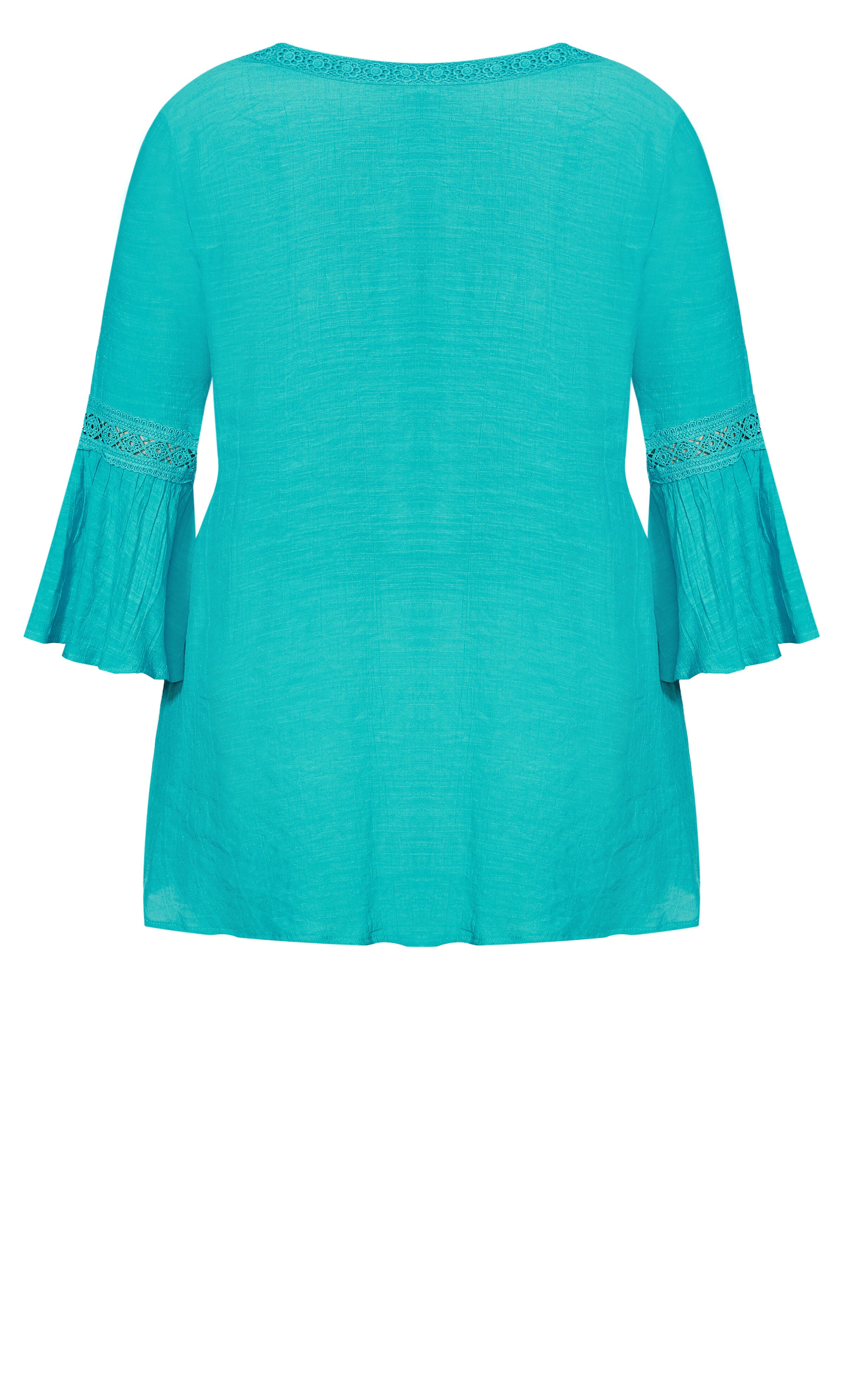 Pleat Lace Tunic - blue, , alternate image number 5