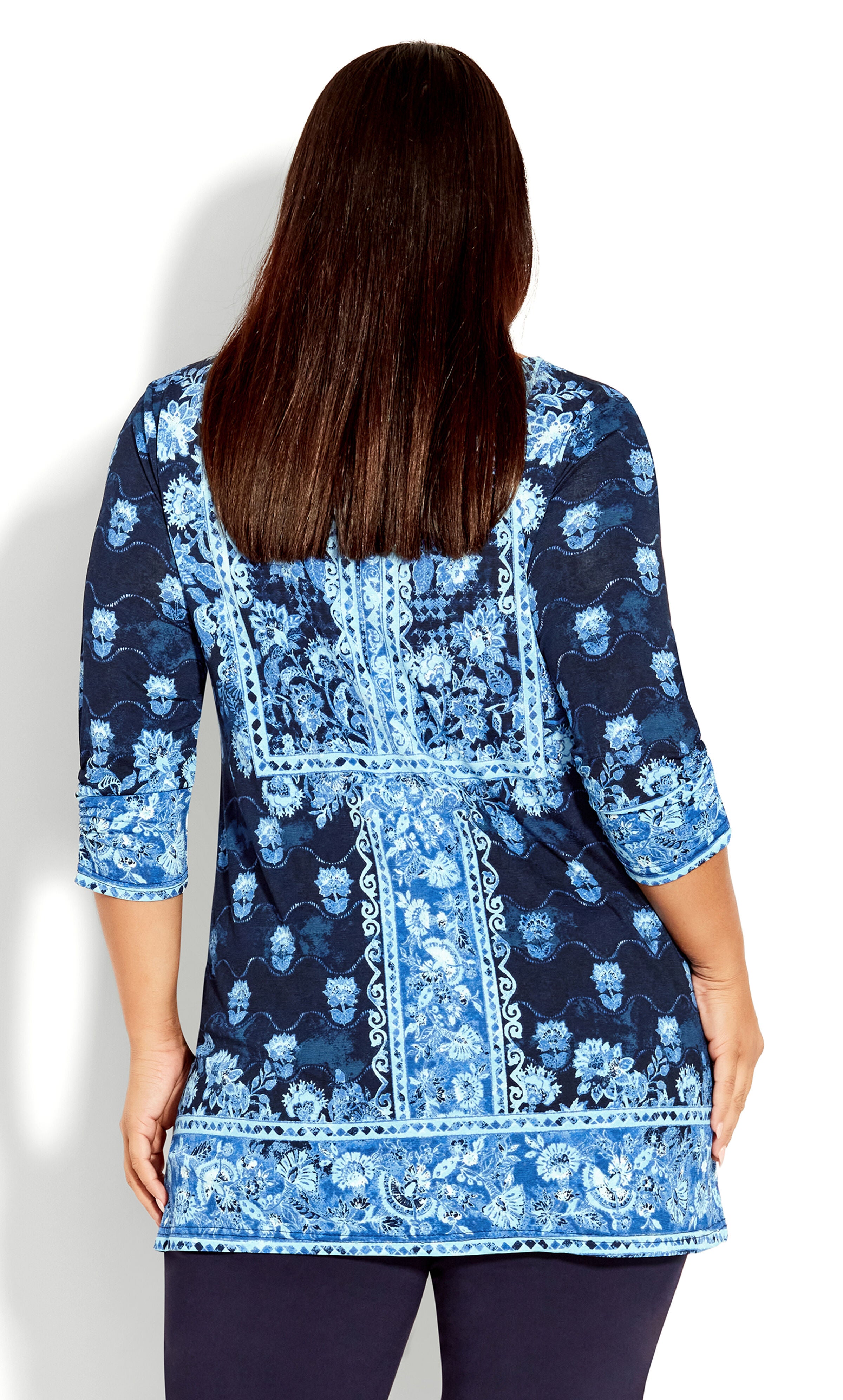 Treasured Placement Tunic - navy, , alternate image number 2