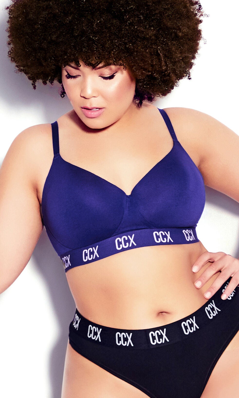 Salsation サルセーション Cotton bra (dark blue) Neo Insertion Bra : Navy – VPL