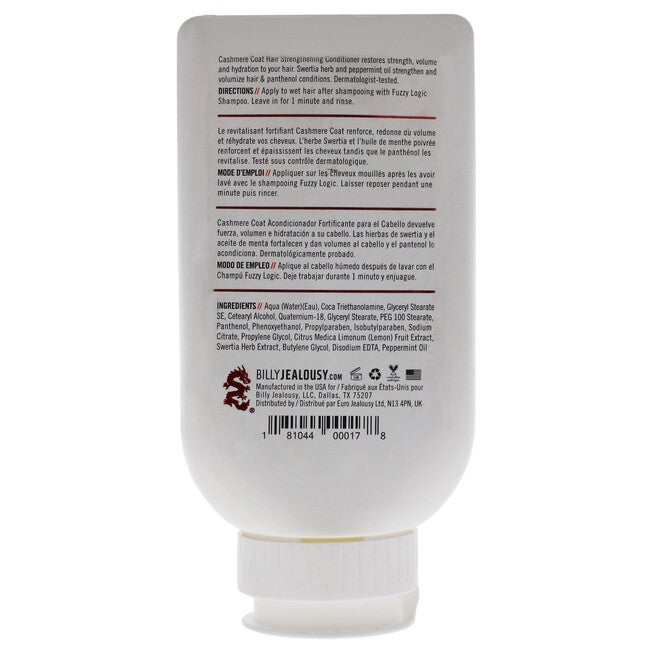 Cashmere Coat Hair Strengthening Volumizing Conditioner by Billy Jealousy for Men - 8 oz Conditioner, See Description, alternate image number 2