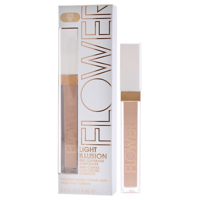 Light Illusion Full Coverage Concealer - M0 Sand by Flower Beauty for Women - 0.2 oz Concealer, See Description, alternate image number 3