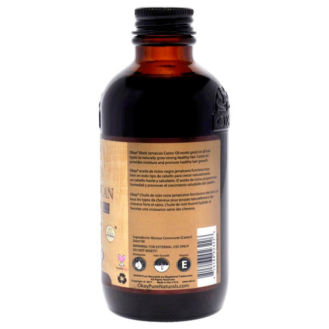 Black Jamaican Castor Oil - Original by Okay for Unisex - 4 oz Oil, See Description, alternate image number 1