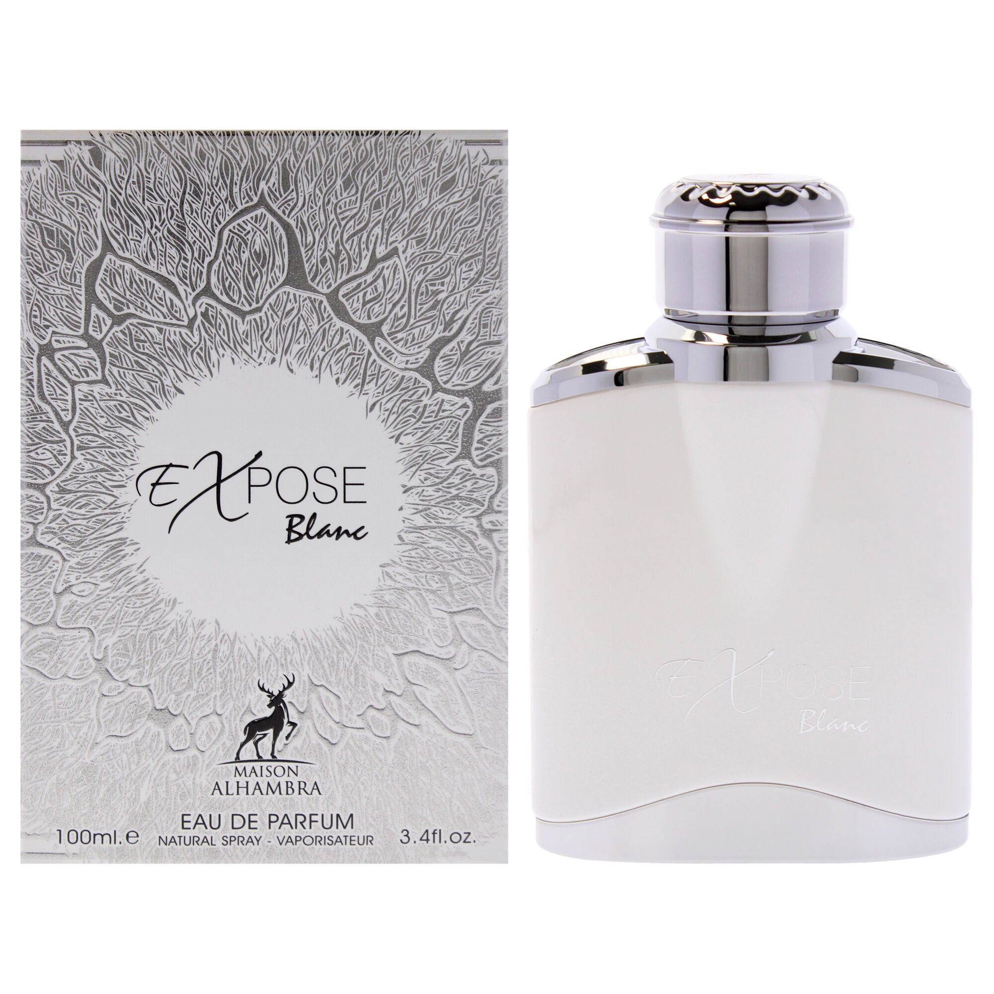 Expose Blanc by Maison Alhambra for Men - 3.4 oz EDP Spray, Clear, hi-res image number 0