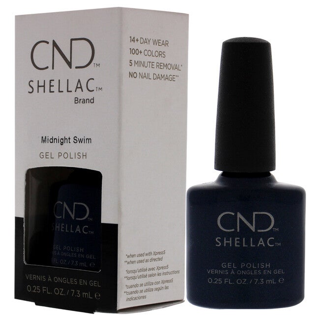 Shellac Nail Color - Midnight Swim by CND for Women - 0.25 oz Nail Polish, , alternate image number 8