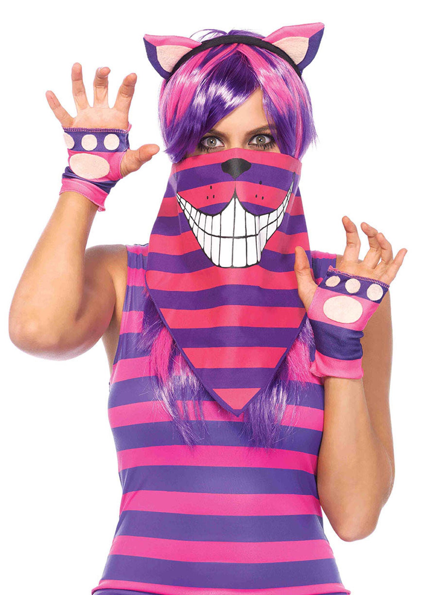 Cheshire Cat Bandana, Purple / purple, hi-res image number 0