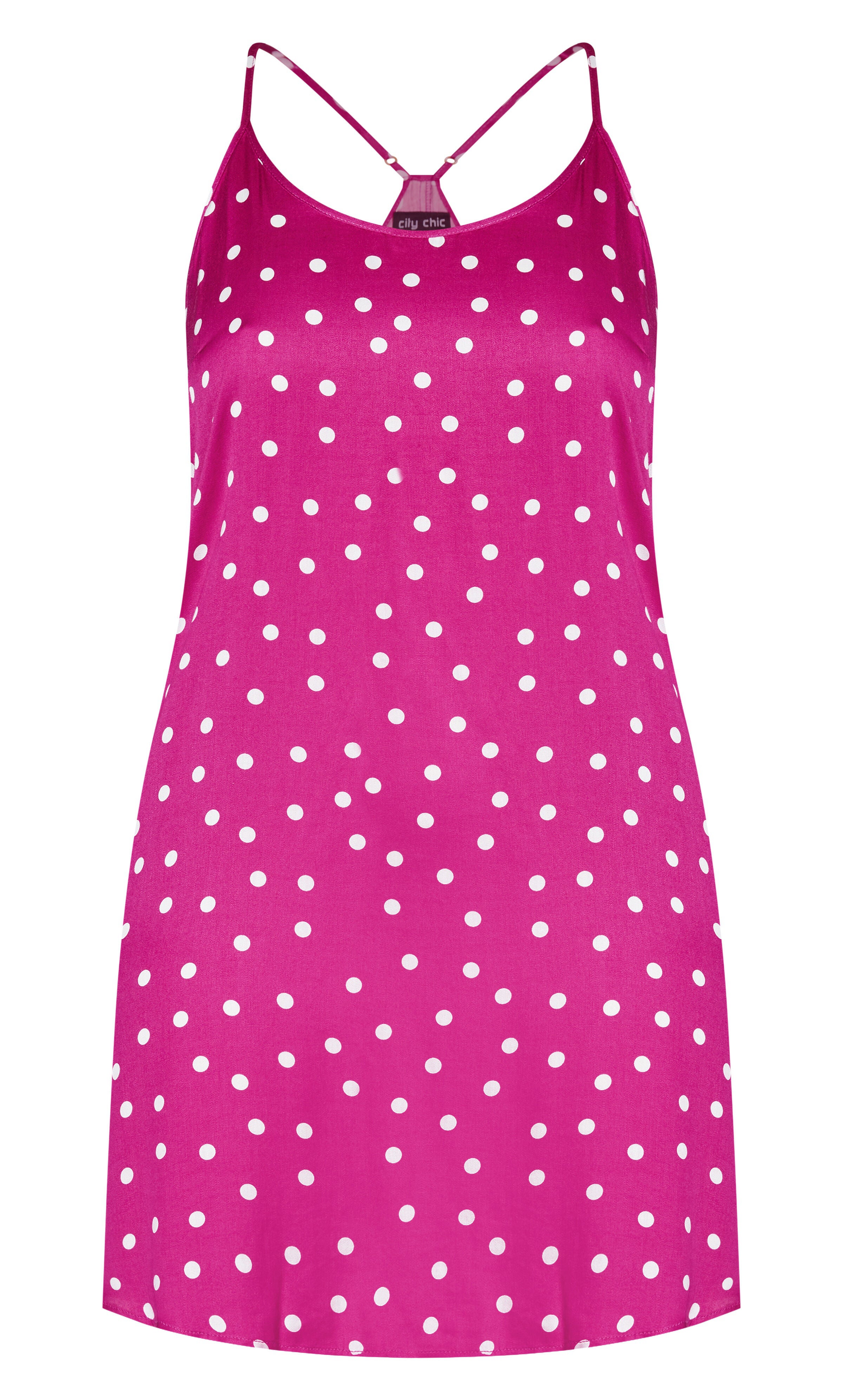 Kitty Chemise - pop pink spot, , alternate image number 2