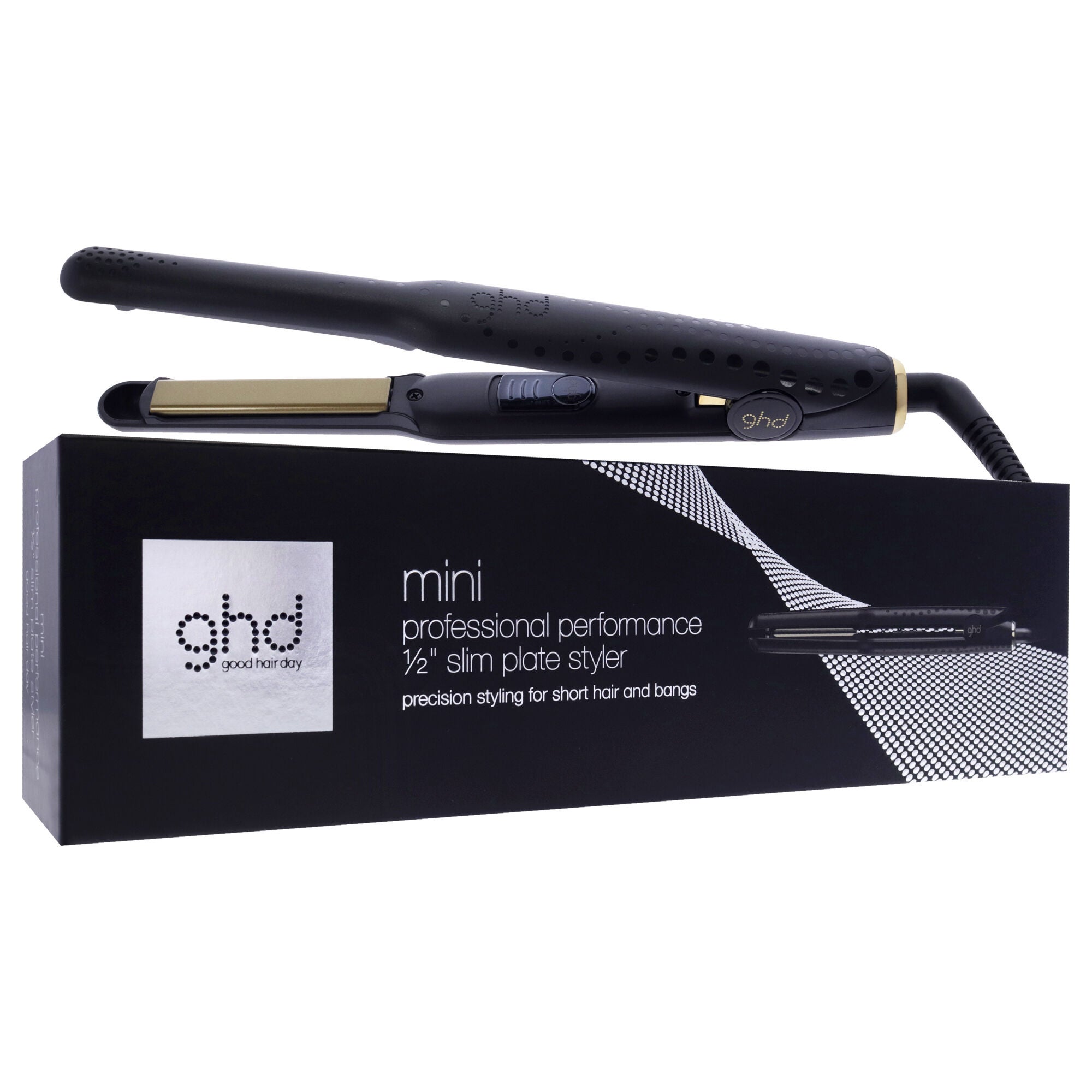 GHD Gold Professional Styler Flat Iron - Black by GHD for Unisex - 0.5 Inch Flat Iron, See Description, alternate image number 1