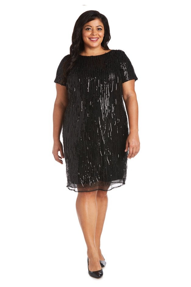 One Piece Short Sequin Shimmy Dress, , hi-res image number null