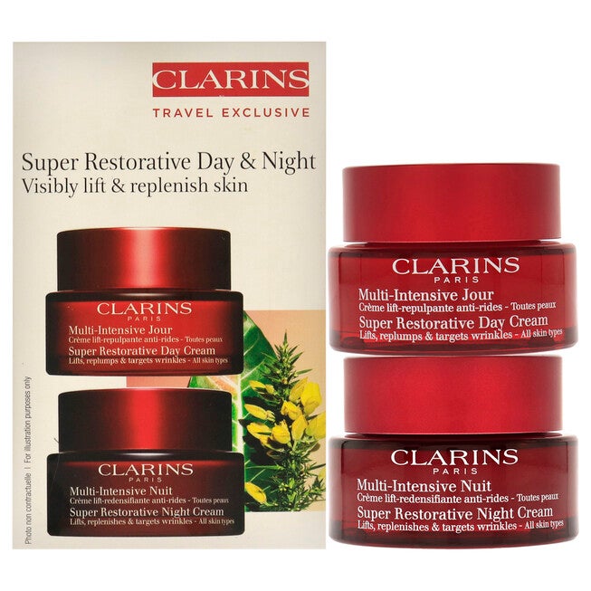 Super Restorative Day and Night Kit by Clarins for Women - 2 Pc 1.7oz Super Restorative Day Cream, 1.7oz Super Restorative Night Cream, , alternate image number 4