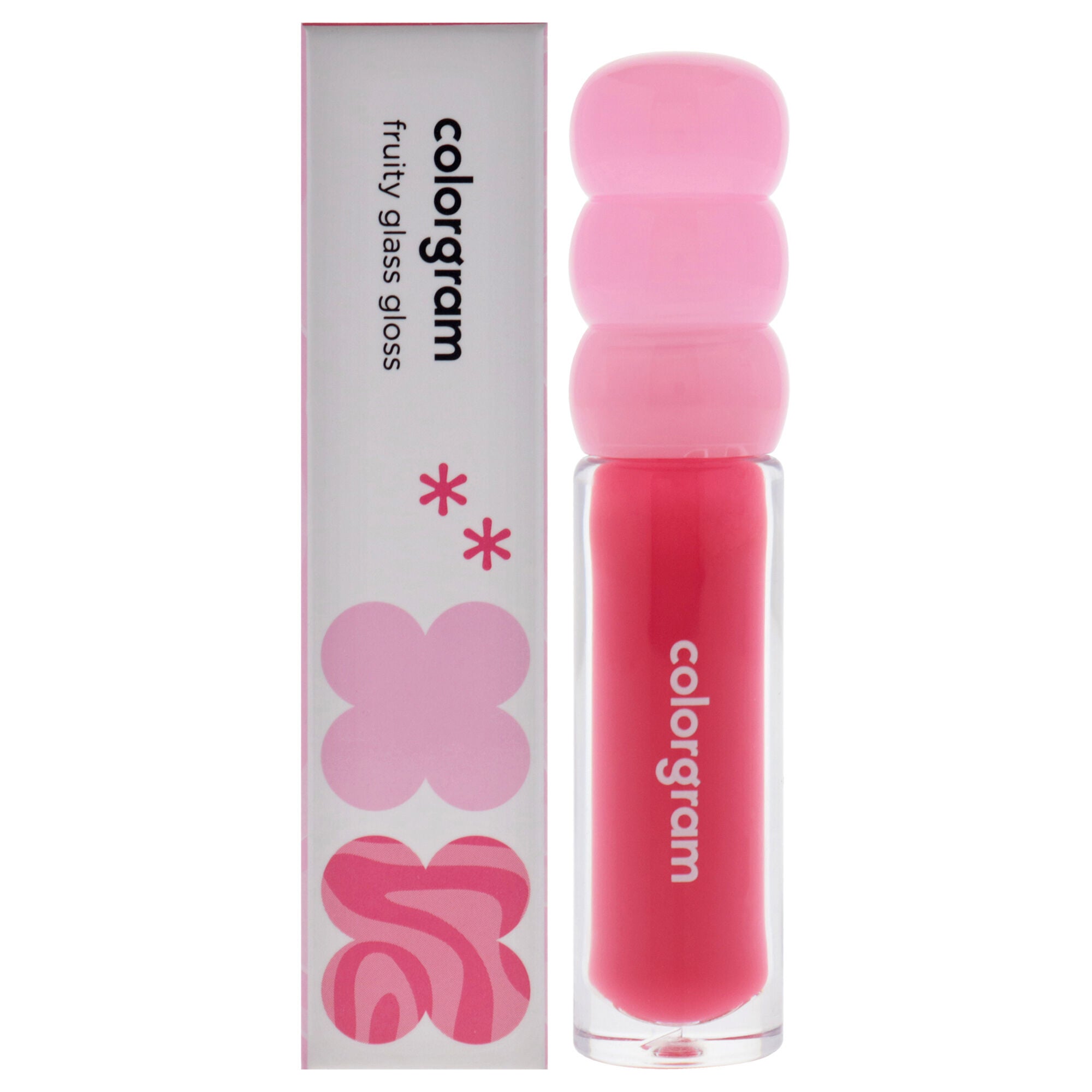 Fruity Glass Gloss - 03 Giggle Strawberry by Colorgram for Women - 0.1 oz Lip Gloss, Pink, hi-res image number 0