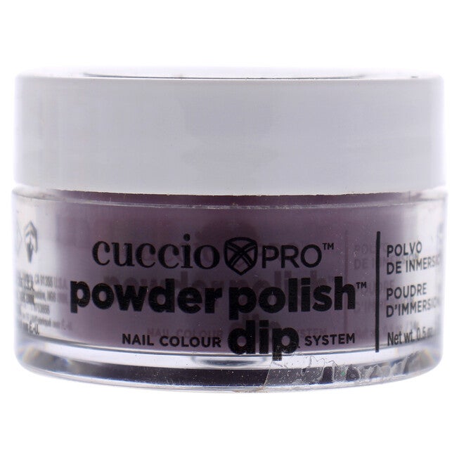 Pro Powder Polish Nail Colour Dip System - Plum with Black Undertones by Cuccio Colour for Women - 0.5 oz Nail Powder, See Description, hi-res image number 0