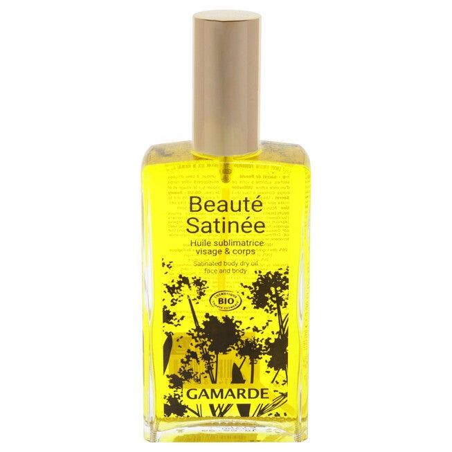 Satinated Body Dry Oil by Gamarde for Women - 3.38 oz Oil, See Description, hi-res image number 0