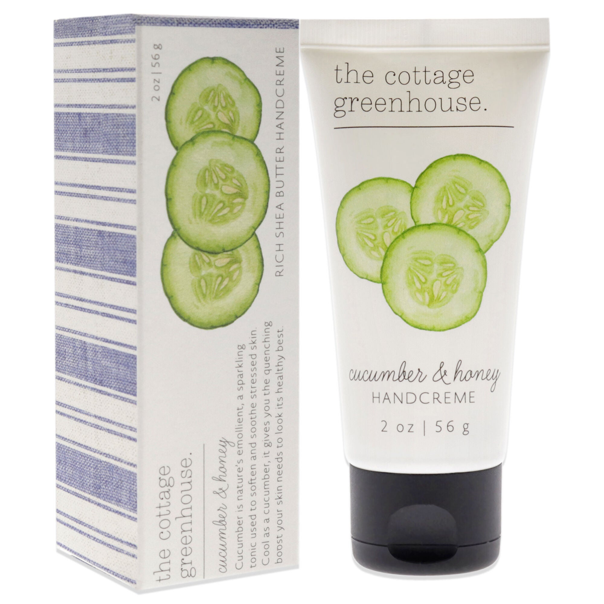 Rich Shea Butter Handcream - Cucumber and Honey by The Cottage Greenhouse for Unisex - 2 oz Cream, See Description, alternate image number 2