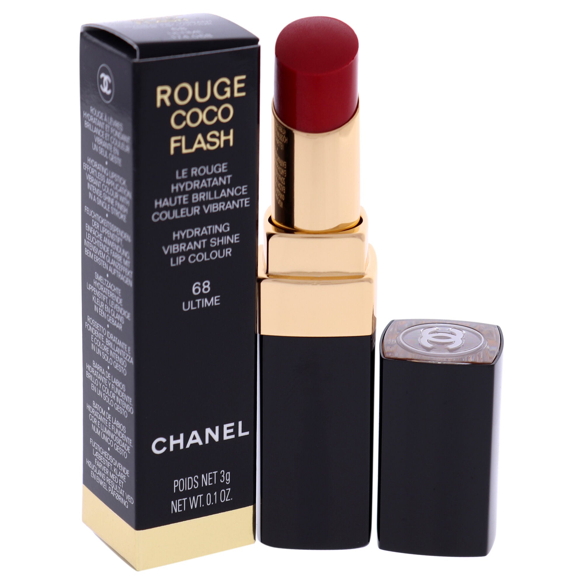 Rouge Coco Flash Lipstick - 68 Ultime by Chanel for Women - 0.1 oz Lipstick, See Description, alternate image number 3