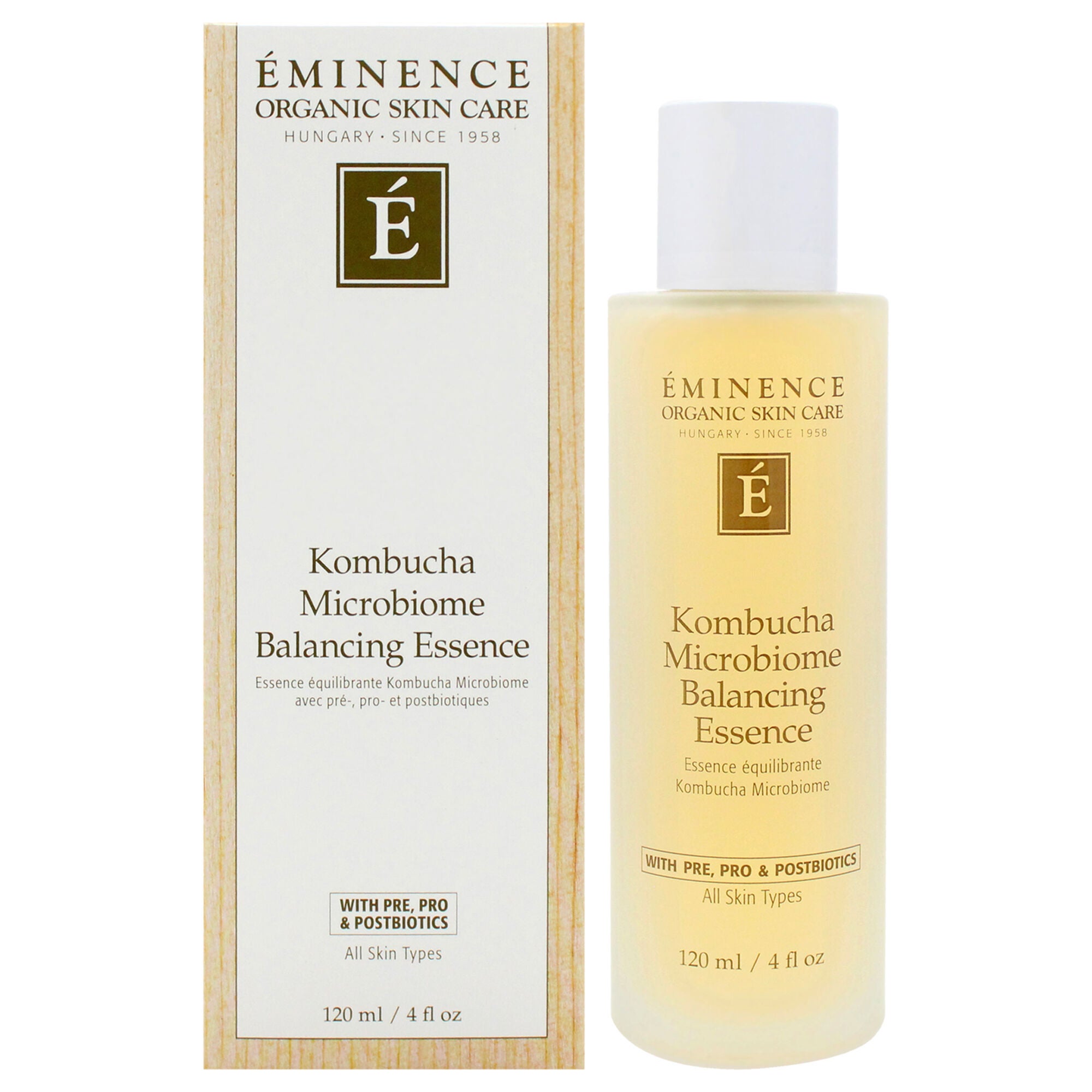 Kombucha Microbiome Balancing Essence by Eminence for Unisex - 4 oz Toner, Clear, hi-res image number 0