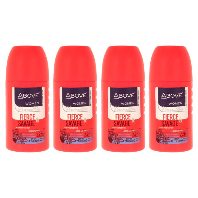 72 Hours Personalities Antiperspirant Deodorant - Fierce and Savage by Above for Women - 1.7 oz Deodorant Roll-On - Pack of 4, See Description, hi-res image number 0