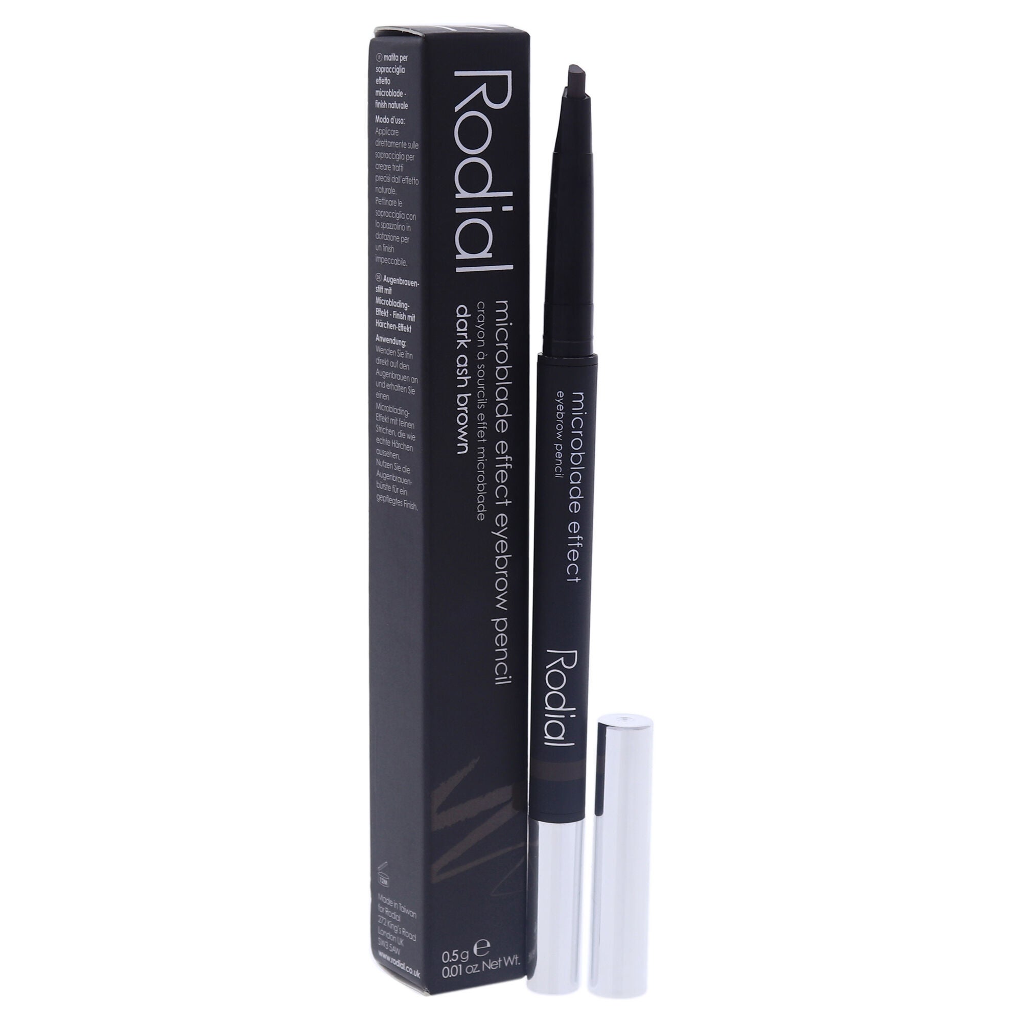Microblade Effect Eyebrow Pencil - Dark Ash Brown by Rodial for Women - 0.01 oz Eyebrow, See Description, alternate image number 1