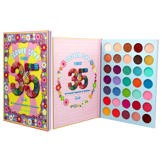 Flower Love 35 Eyeshadows Palette - Florist by Rude Cosmetics for Women - 1.34 oz Eye Shadow, See Description, alternate image number 2