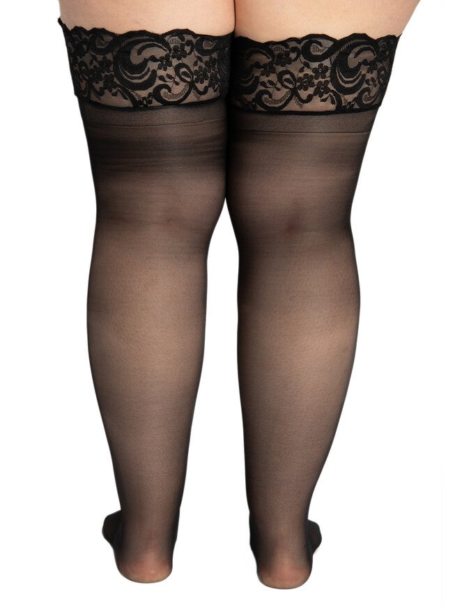 Lace Top Stay Up Stockings, , alternate image number 2