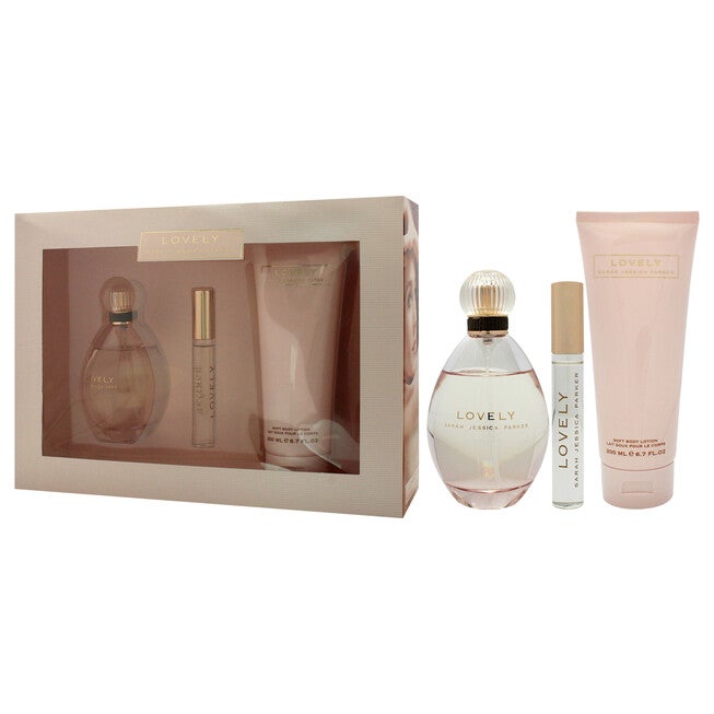Lovely by Sarah Jessica Parker for Women - 3 Pc Gift Set 3.4oz EDP Spray, 0.34oz EDP RollerBall, 6.7oz Body Lotion, See Description, alternate image number null