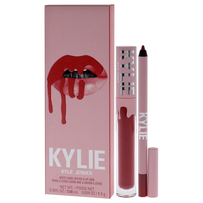 Matte Lip Kit - 500 Kristen by Kylie Cosmetics for Women - 2 Pc 0.10oz Matte Liquid Lipstick, 0.039oz Lip Liner, See Description, alternate image number 3