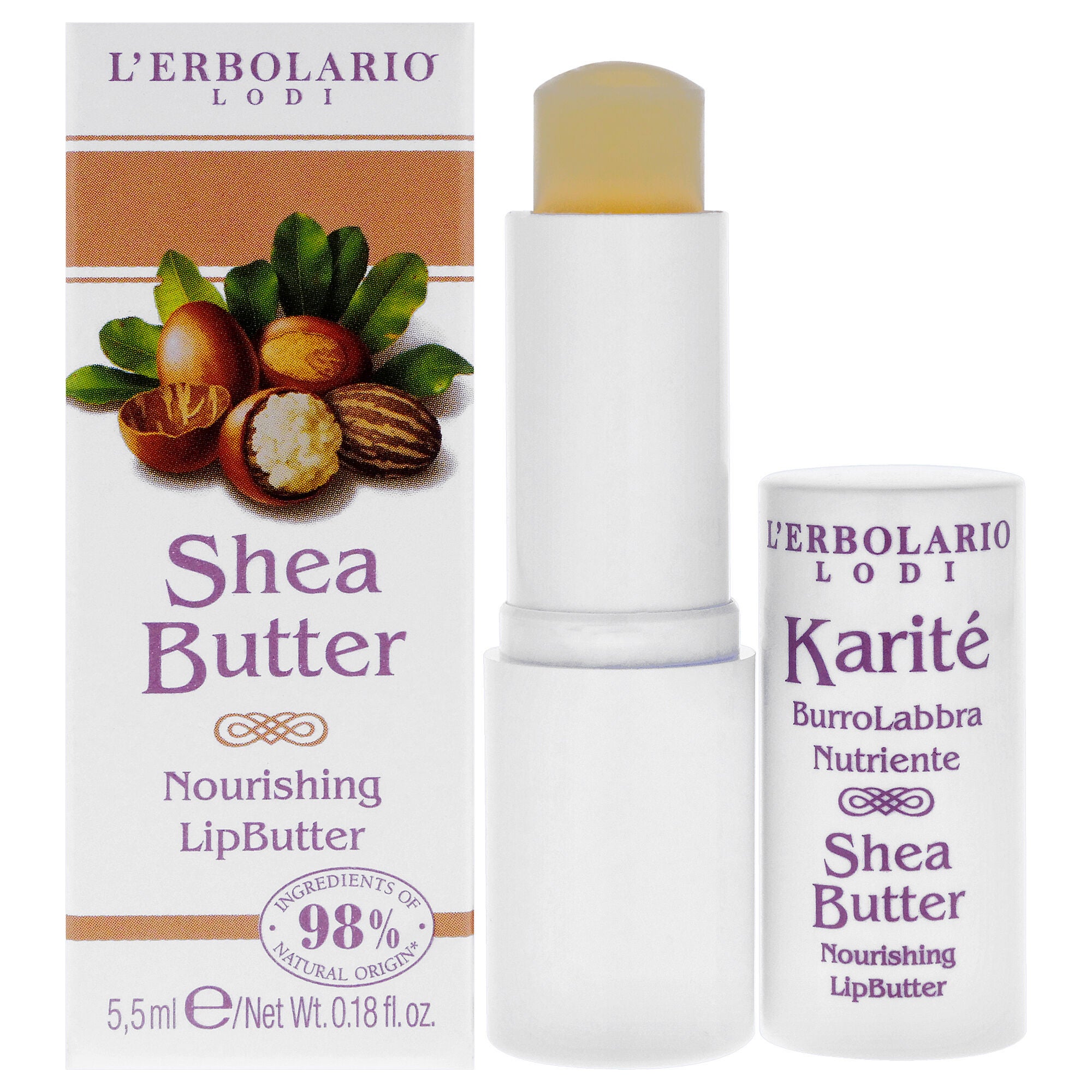 Nourishing Lips Butter - Shea Butter by LErbolario for Women - 0.18 oz Lip Balm, See Description, hi-res image number 0