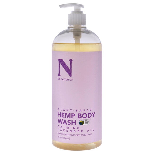 Body Wash - Hemp with Lavender by Dr. Natural for Unisex - 32 oz Body Wash, See Description, hi-res image number 0