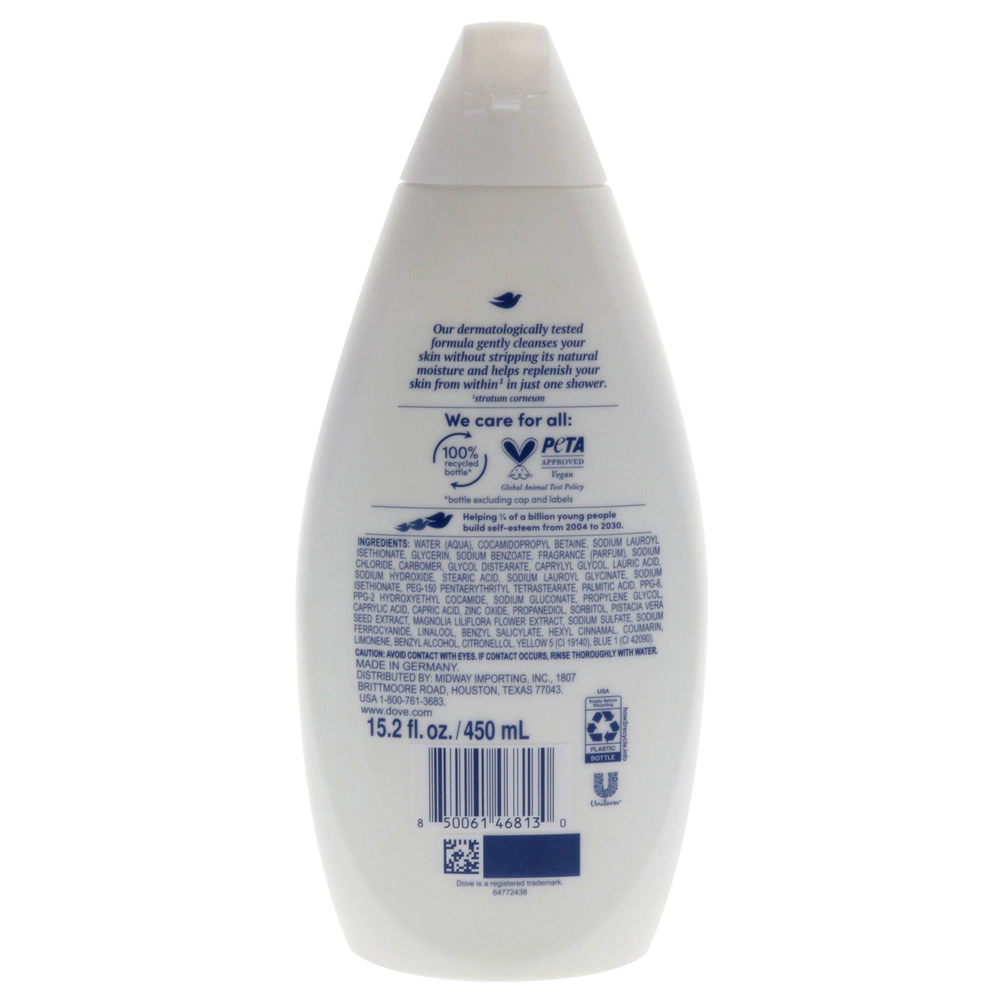 Body Wash - Gentle Pamper by Dove for Unisex - 15.2 oz Body Wash, See Description, alternate image number 2