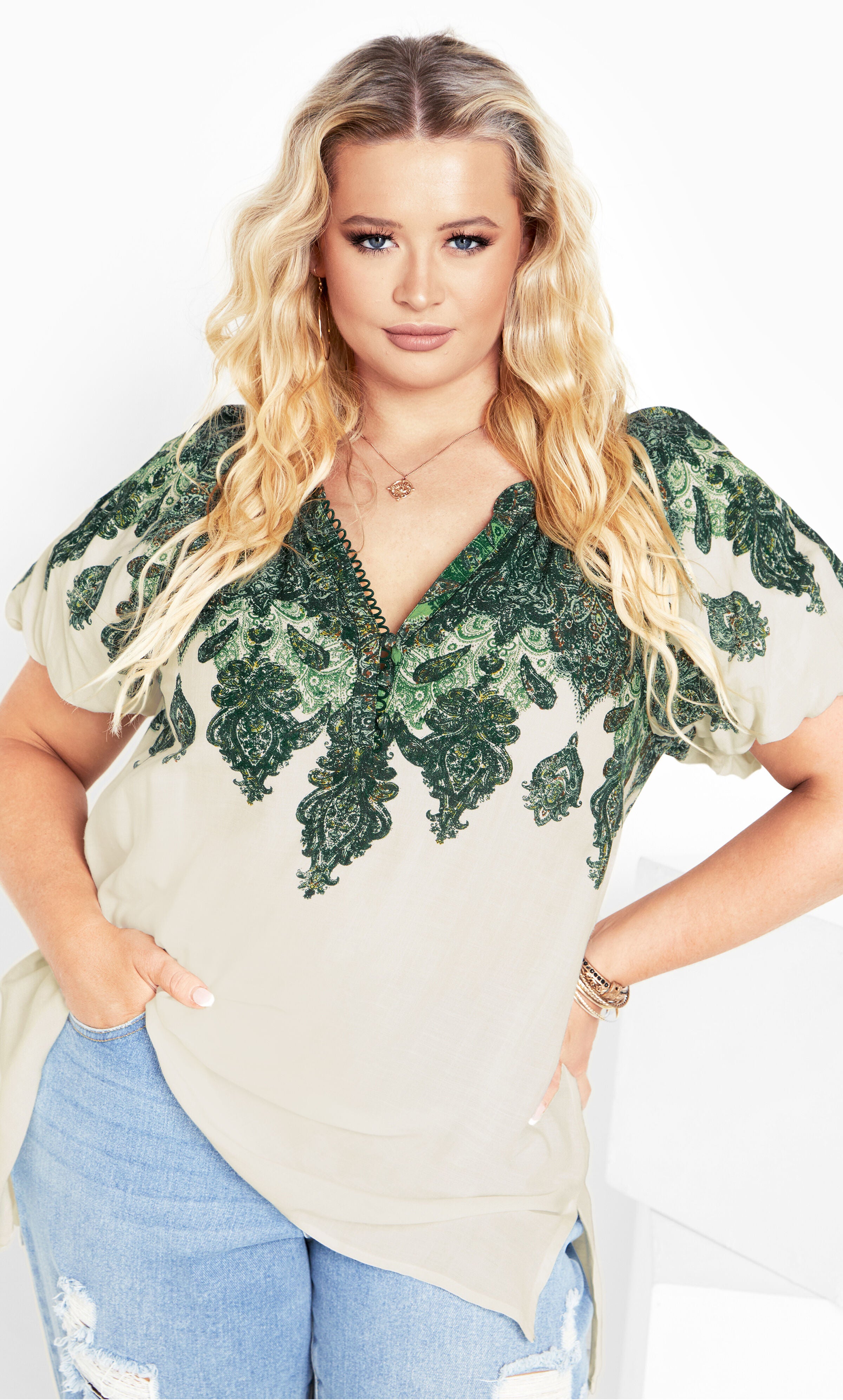 Luxe Tunic - ivory, , alternate image number 4