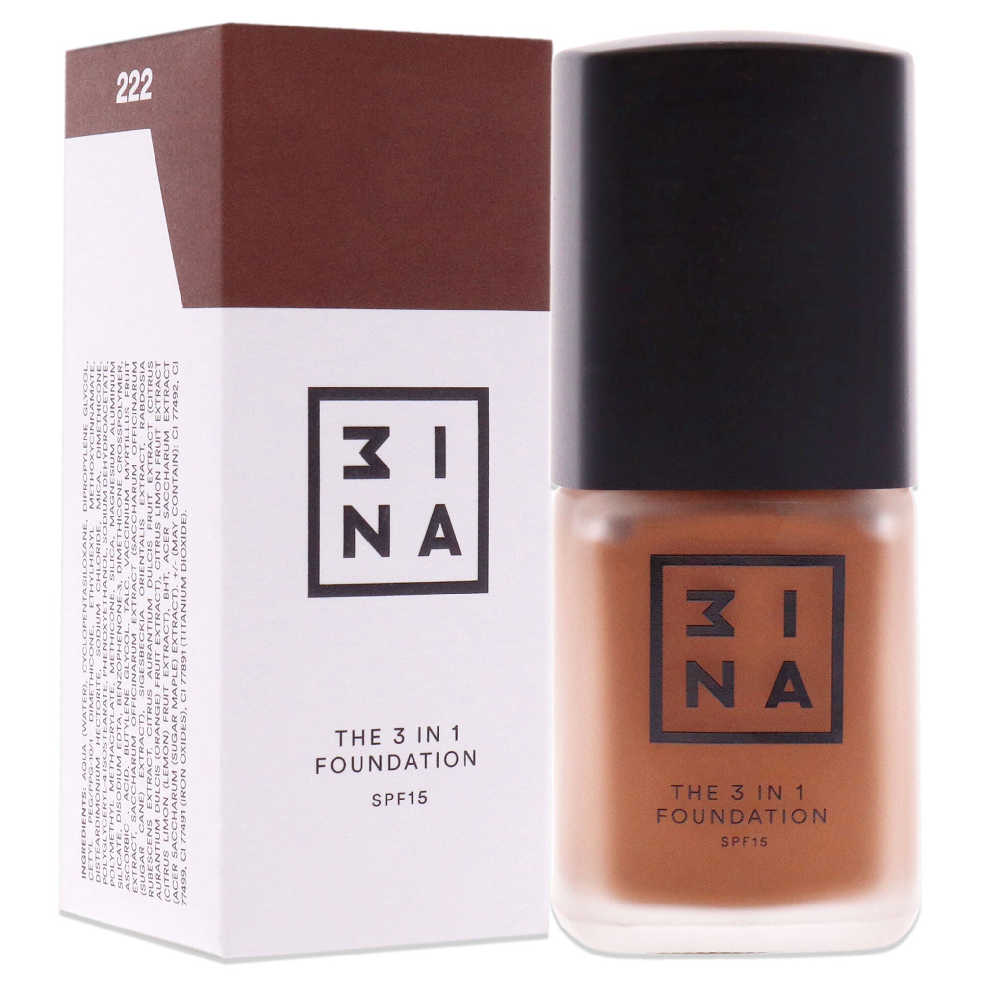 The 3-In-1 Foundation SPF 15 - 222 by 3INA for Women - 1.01 oz Foundation, , alternate image number 6