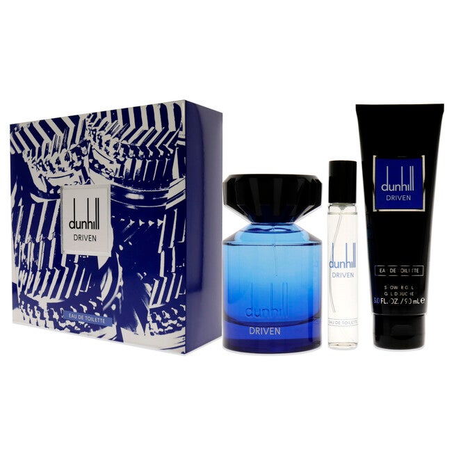 Driven Blue by Alfred Dunhill for Men - 3 Pc Gift Set 3.4oz EDT Spray, 3oz Shower Gel, 0.15ml Travel Spray, See Description, alternate image number 3