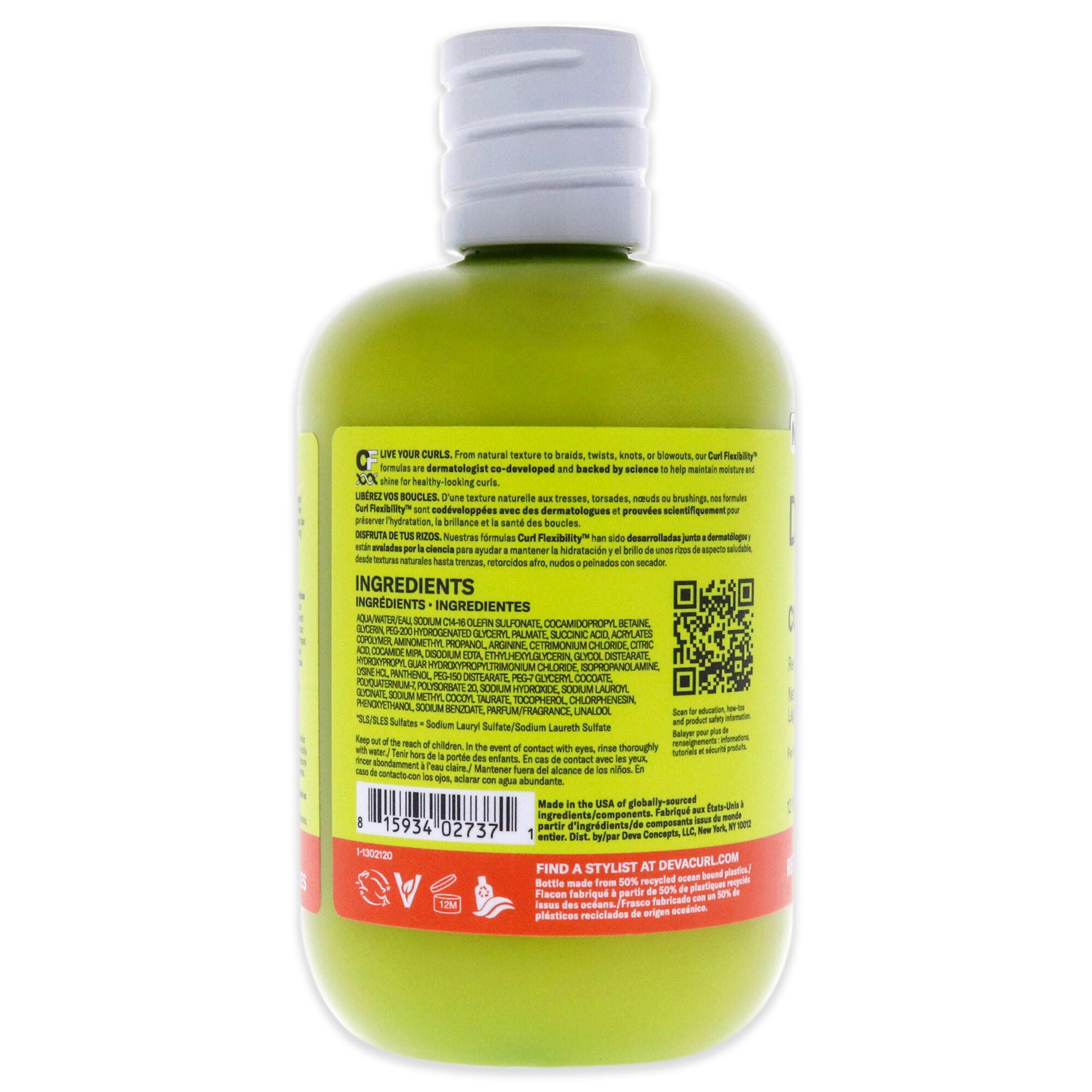 CurlBond Cleanser by DevaCurl for Unisex - 12 oz Cleanser, , alternate image number 3