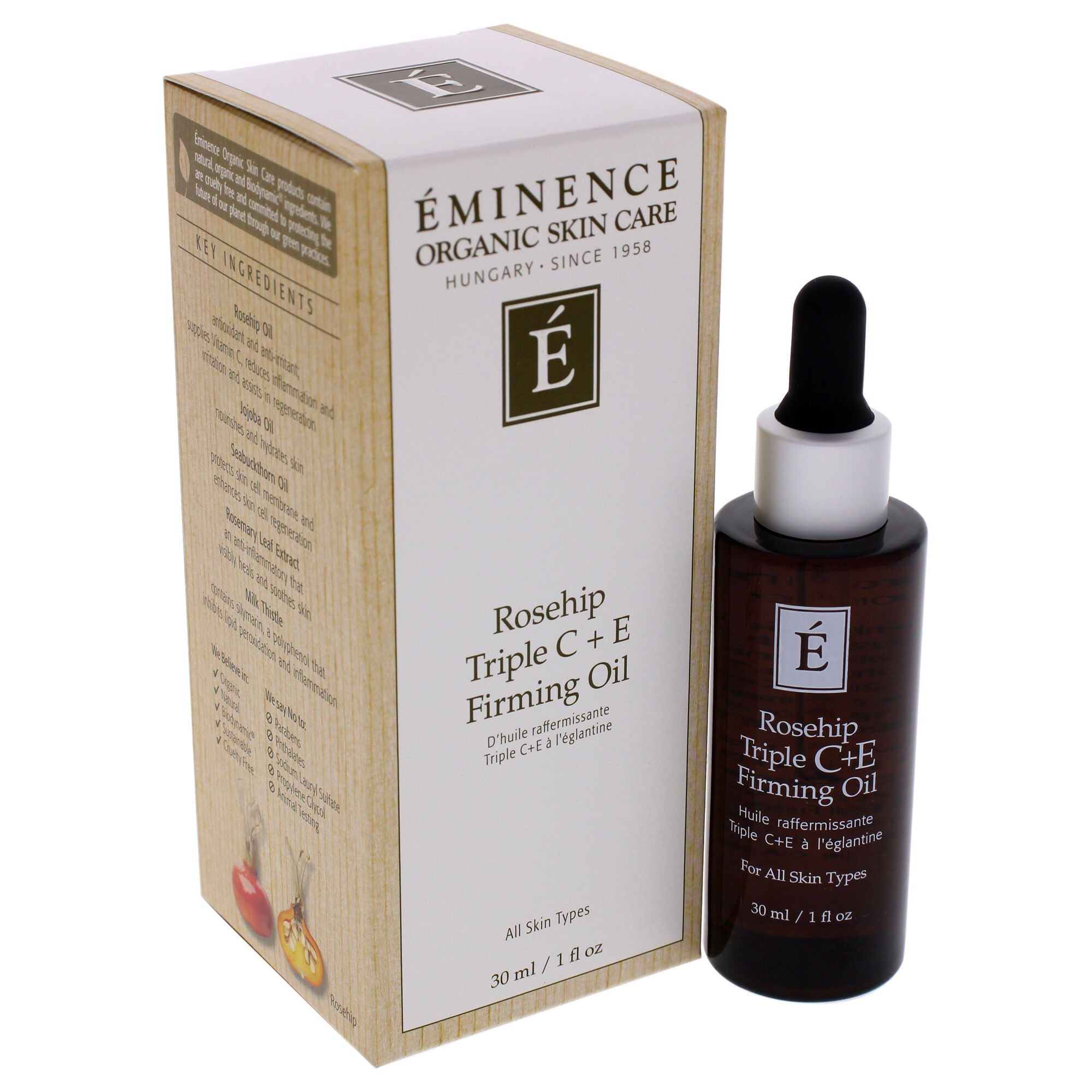 Rosehip Triple C Plus E Firming Oil by Eminence for Unisex - 1 oz Oil, , alternate image number 6