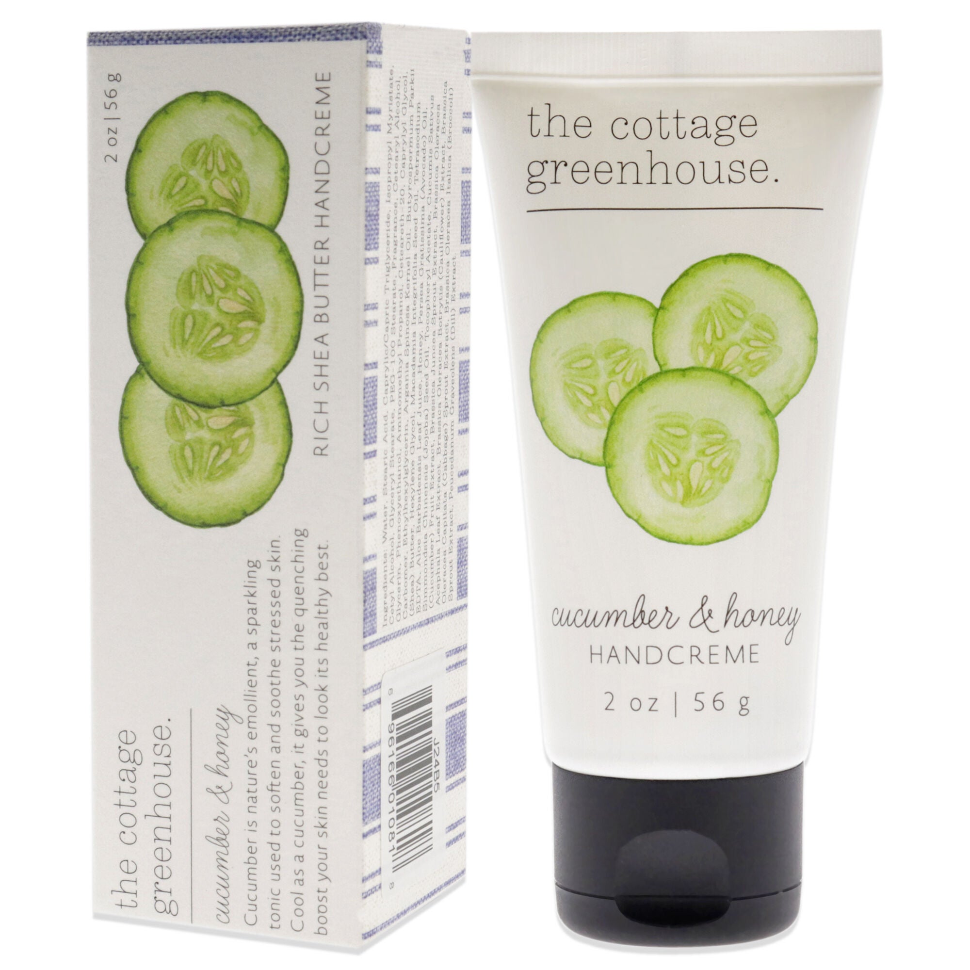Rich Shea Butter Handcream - Cucumber and Honey by The Cottage Greenhouse for Unisex - 2 oz Cream, See Description, alternate image number 3