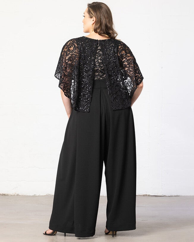 Alluring Sequins Formal Jumpsuit, BlackNude, alternate image number null