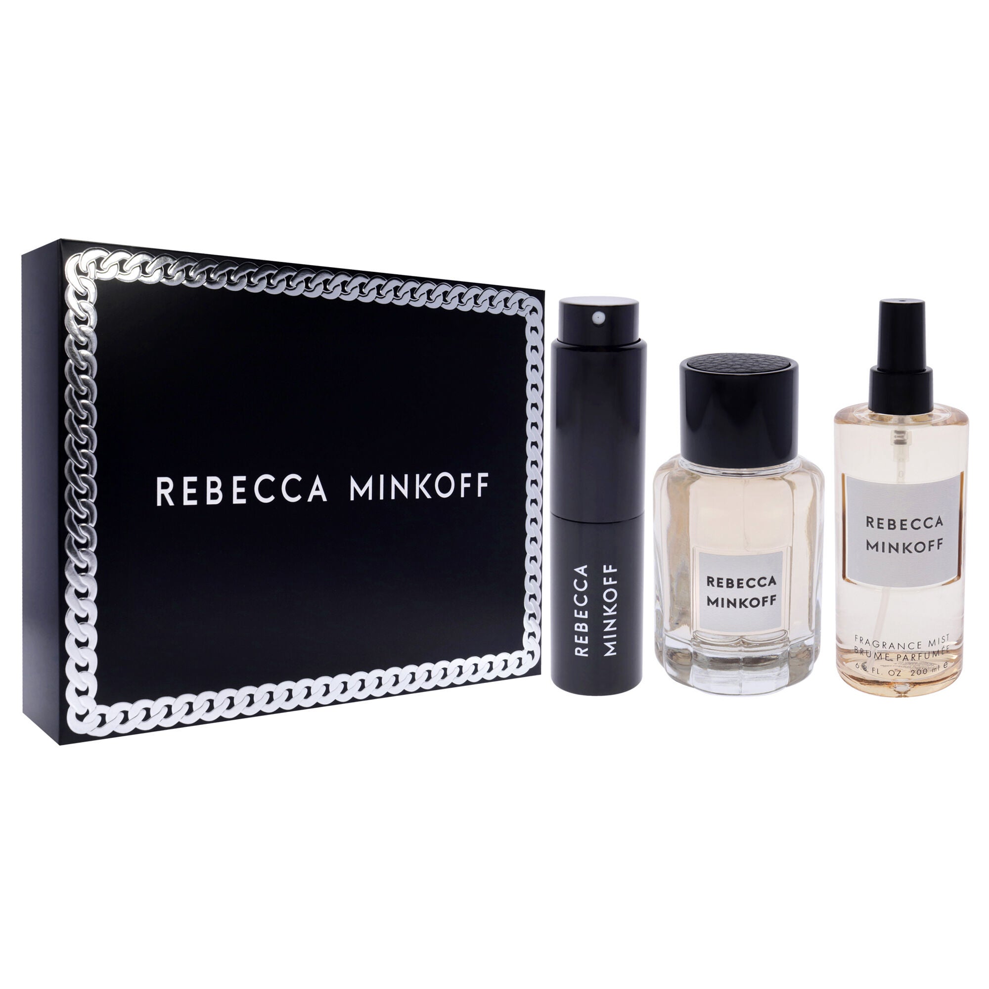 Rebecca Minkoff Spring 2023 by Rebecca Minkoff for Women - 3 Pc Gift Set 3.4oz EDP Spray, 0.47oz EDP Spray, 6.8oz Fragrance Mist, See Description, alternate image number 1