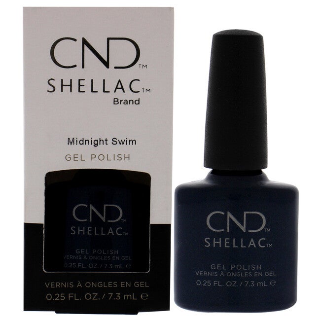 Shellac Nail Color - Midnight Swim by CND for Women - 0.25 oz Nail Polish, See Description, hi-res image number 0