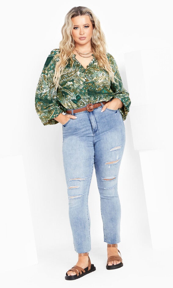 Lady Luxe Shirt - Ivory, , alternate image number 1