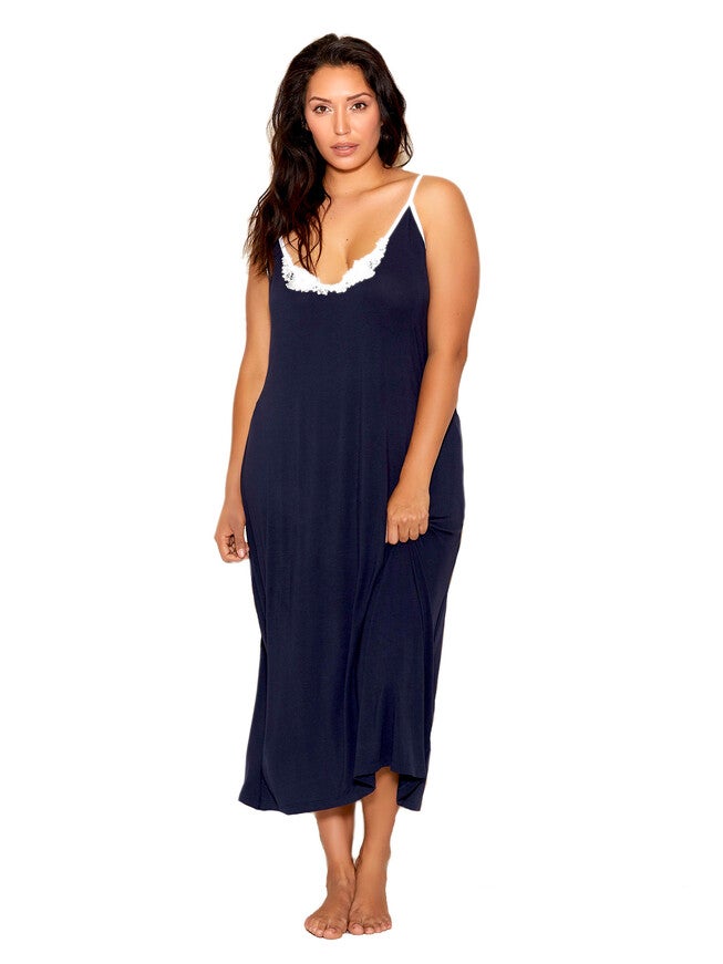 Long Modal Gown, Blue, hi-res image number null
