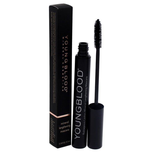 Outrageous Lashes Mineral Lengthening Mascara - Blackout by Youngblood for Women - 0.28 oz Mascara, NA, alternate image number null