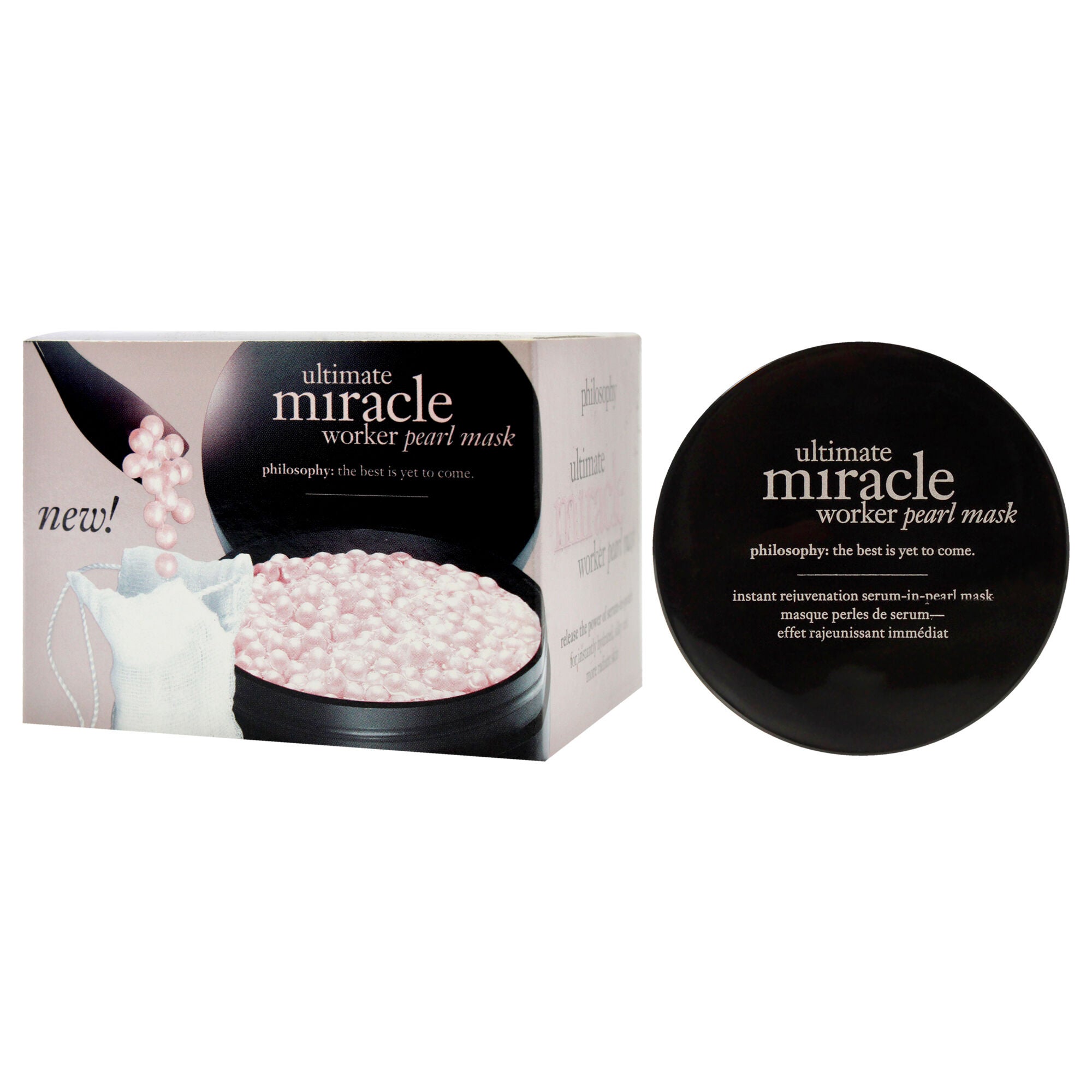 Ultimate Miracle Worker Serum-in-Pearl Mask by Philosophy for Women - 14 Pc 0.85oz Mask , 12Pc Pouches, Spatula, See Description, alternate image number 3