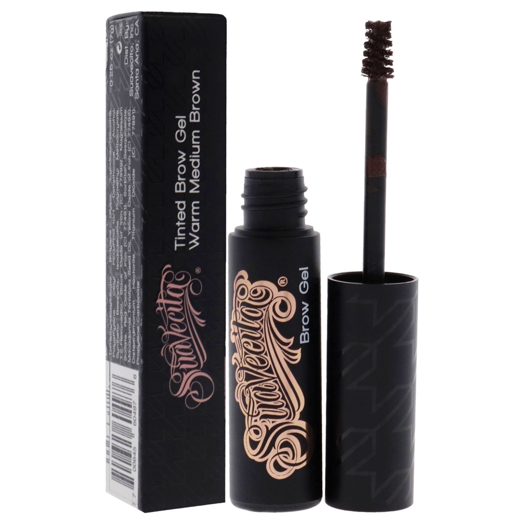 Tinted Brow Gel - Warm Medium Brown by Suavecito for Women - 0.25 oz Eyebrow Gel, See Description, alternate image number 1