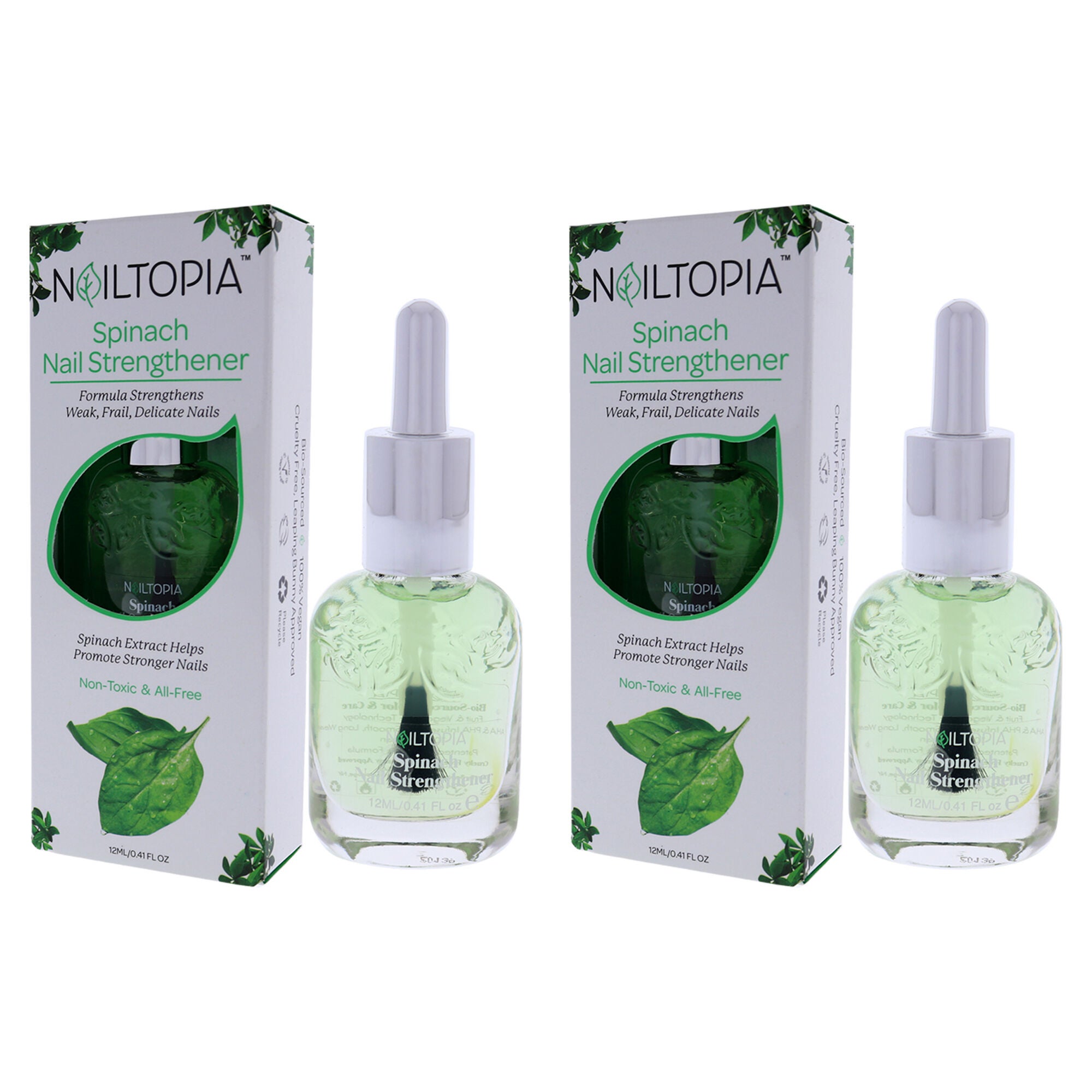 Nail Strengthener - Spinach by Nailtopia for Women - 0.41 oz Nail Treatment - Pack of 2, See Description, alternate image number 3