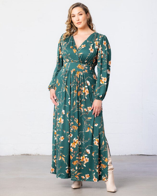 Kelsey Long Sleeve Maxi Dress, Black Noir, hi-res image number null