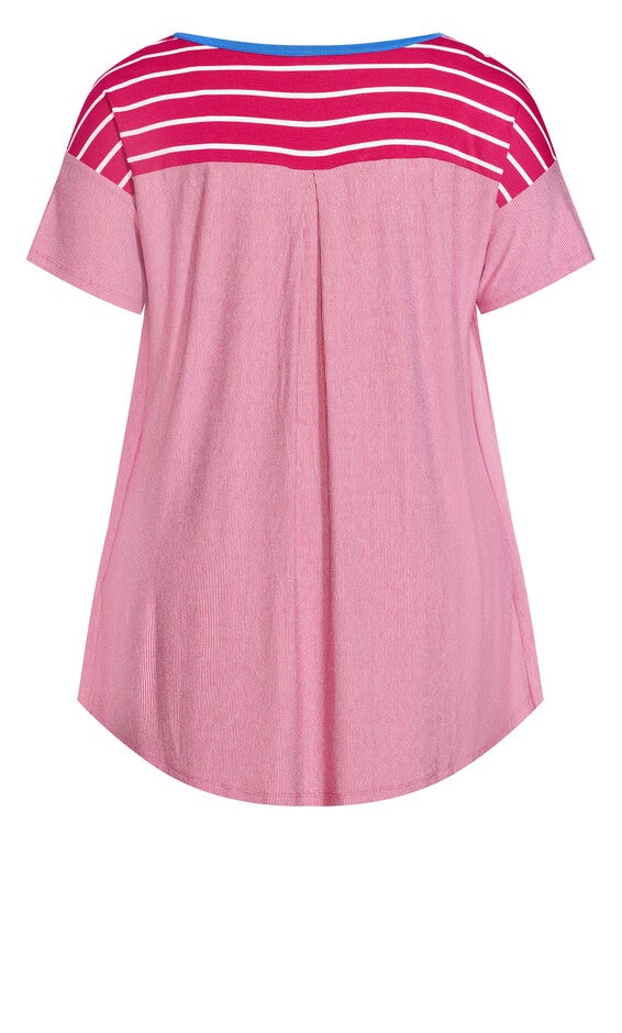 Jaycee Stripe Top - watermelon, , alternate image number 5