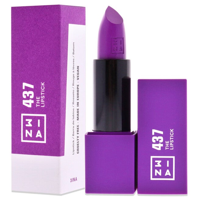 The Lipstick - 437 Ultra Violet by 3INA for Women - 0.16 oz Lipstick, See Description, alternate image number 3