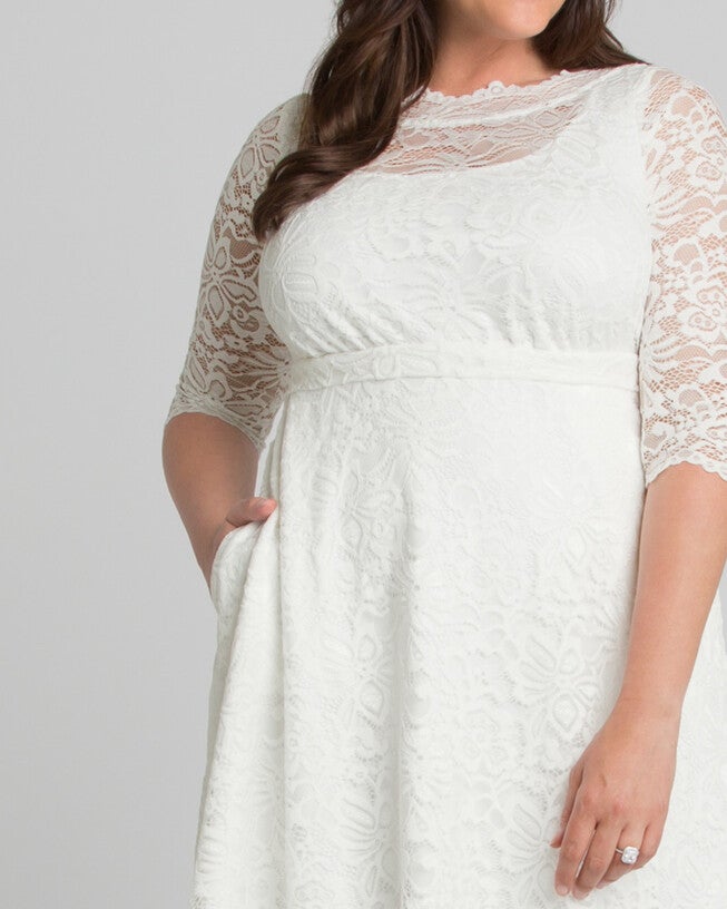 Pretty in Lace Wedding Dress, Ivory, alternate image number null