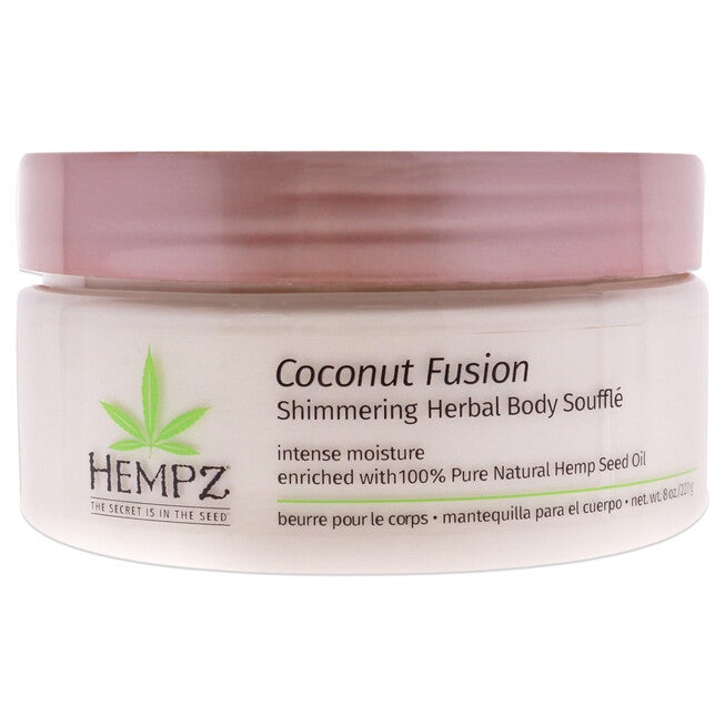Coconut Fusion Shimmering Herbal Body Souffle by Hempz for Unisex - 8 oz Body Souffle, , alternate image number 4